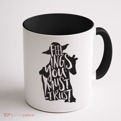 Feelings You Must Trust Coffee Mug back