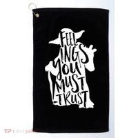Feelings You Must Trust Golf Towel thumb 0