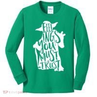 Feelings You Must Trust Kids Long Sleeve Shirt thumb 0