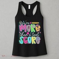 Funny Youre More Than A Test Score Testing Day Teacher Women's Tank Top thumb 3