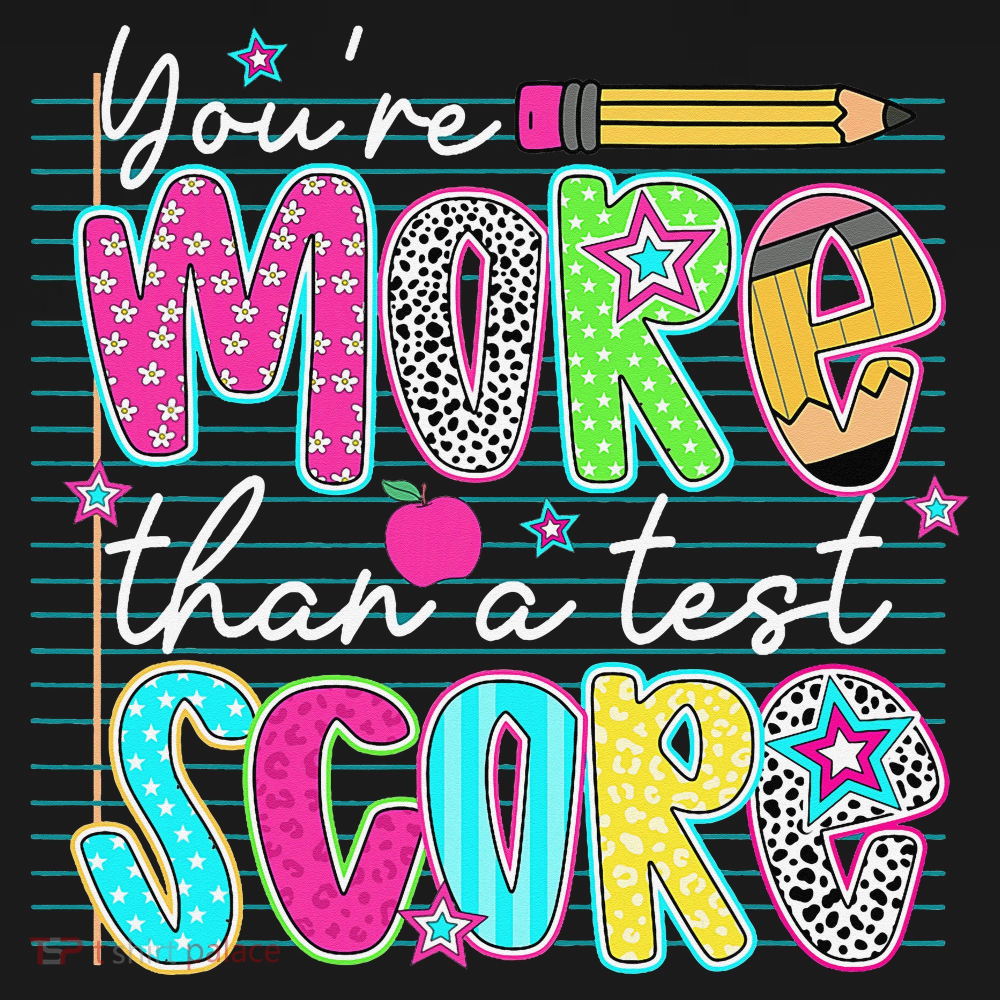 Funny Youre More Than A Test Score Testing Day Teacher Visor