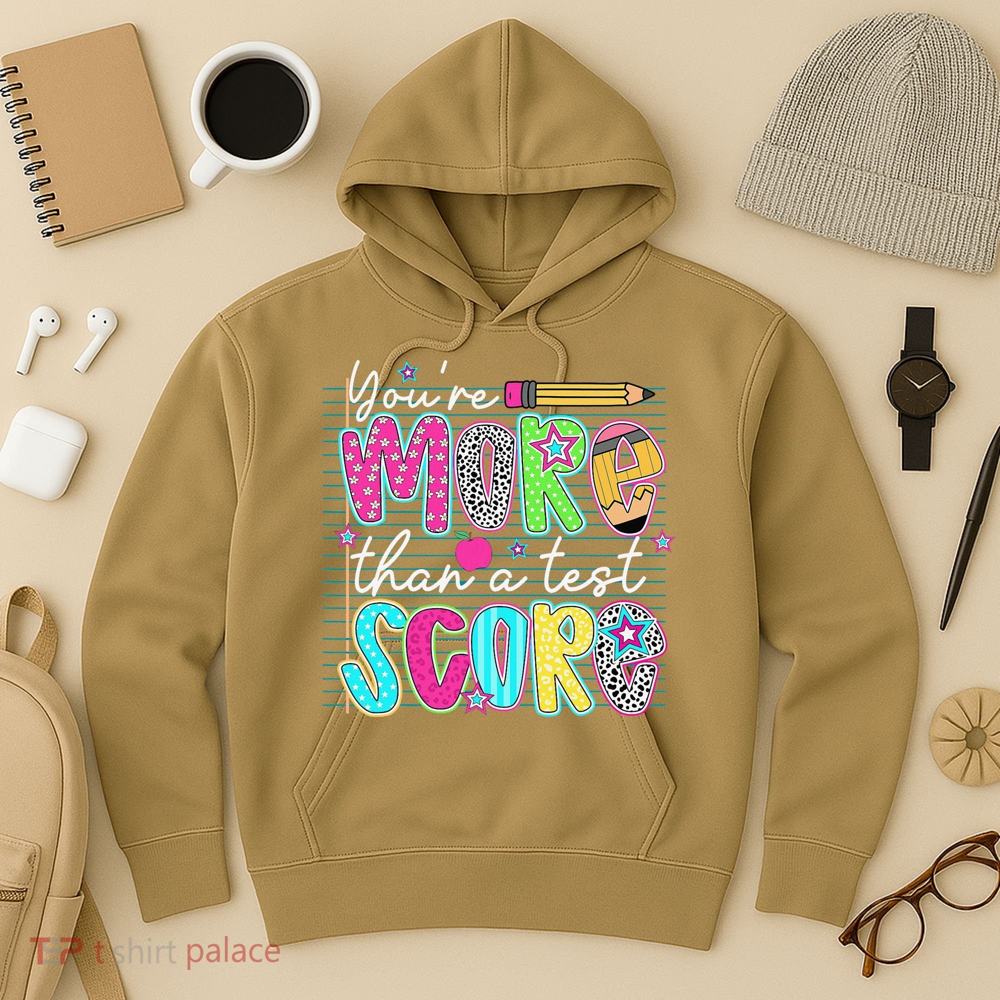 Funny Youre More Than A Test Score Testing Day Teacher Hoodie