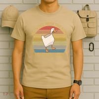 Funny You Mess With The Honk You Get The Bonk Funny Retro Vintage Goose T-Shirt thumb 6