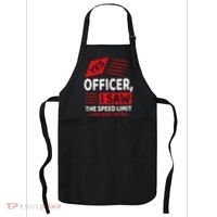 Funny Yes Officer Muscle Car Speedlimit Gears Mechanic Apron thumb 0