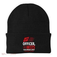 Funny Yes Officer Muscle Car Speedlimit Gears Mechanic Beanie thumb 0