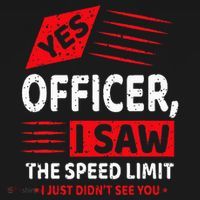 Funny Yes Officer Muscle Car Speedlimit Gears Mechanic Mousepad thumb 1