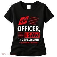 Funny Yes Officer Muscle Car Speedlimit Gears Mechanic Women's T-Shirt thumb 0