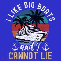 Funny Yacht Or Cruise Ship I Like Big Boats And I Cannot Lie Cute Gift Mousepad thumb 1
