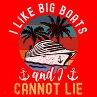 Funny Yacht Or Cruise Ship I Like Big Boats And I Cannot Lie Cute Gift Santa Hat thumb 1