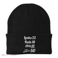 Fifty Years Old Birthday Present For 50 Year Old Beanie thumb 0
