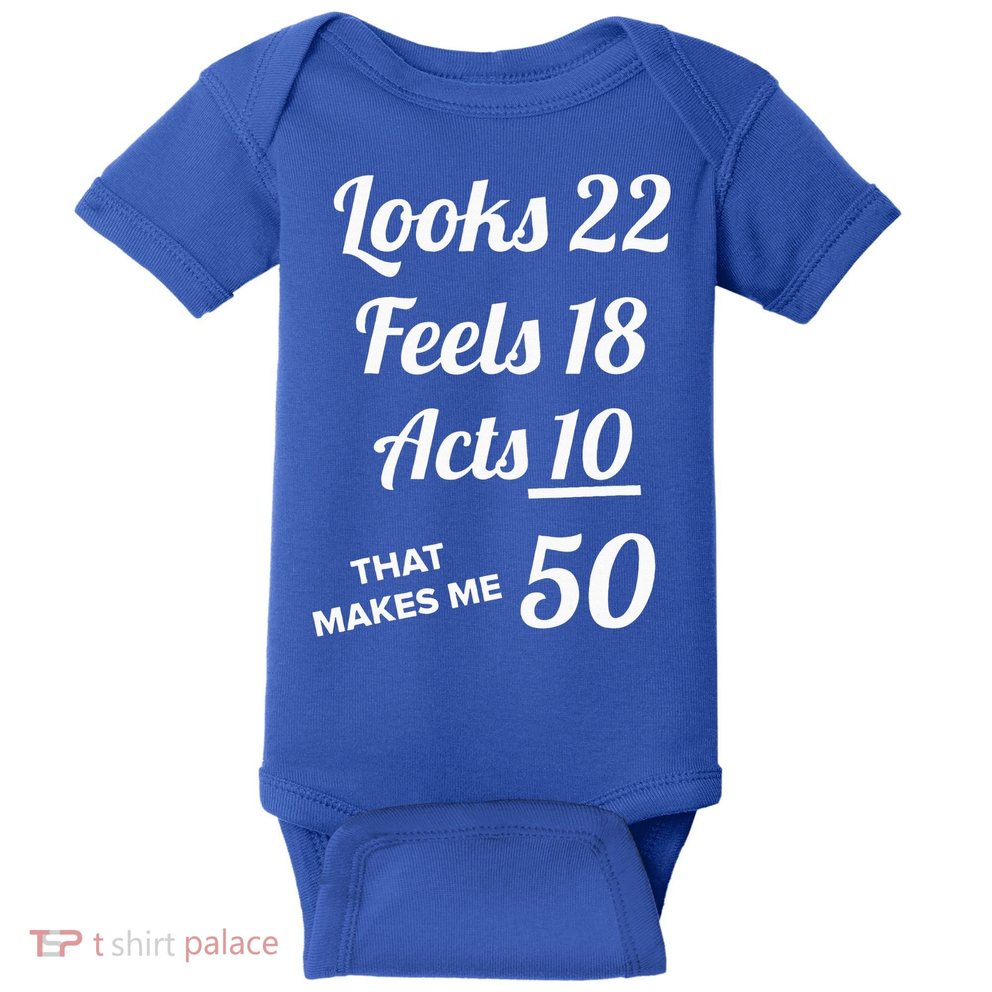Fifty Years Old Birthday Present For 50 Year Old Baby Bodysuit
