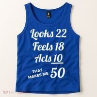 Fifty Years Old Birthday Present For 50 Year Old Tank Top thumb 2
