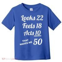 Fifty Years Old Birthday Present For 50 Year Old Toddler T-Shirt thumb 0