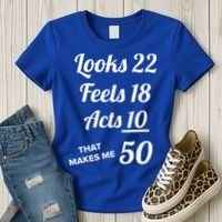 Fifty Years Old Birthday Present For 50 Year Old Women's T-Shirt thumb 3