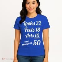 Fifty Years Old Birthday Present For 50 Year Old Women's T-Shirt thumb 4