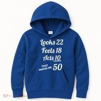 Fifty Years Old Birthday Present For 50 Year Old Kids Hoodie thumb 0