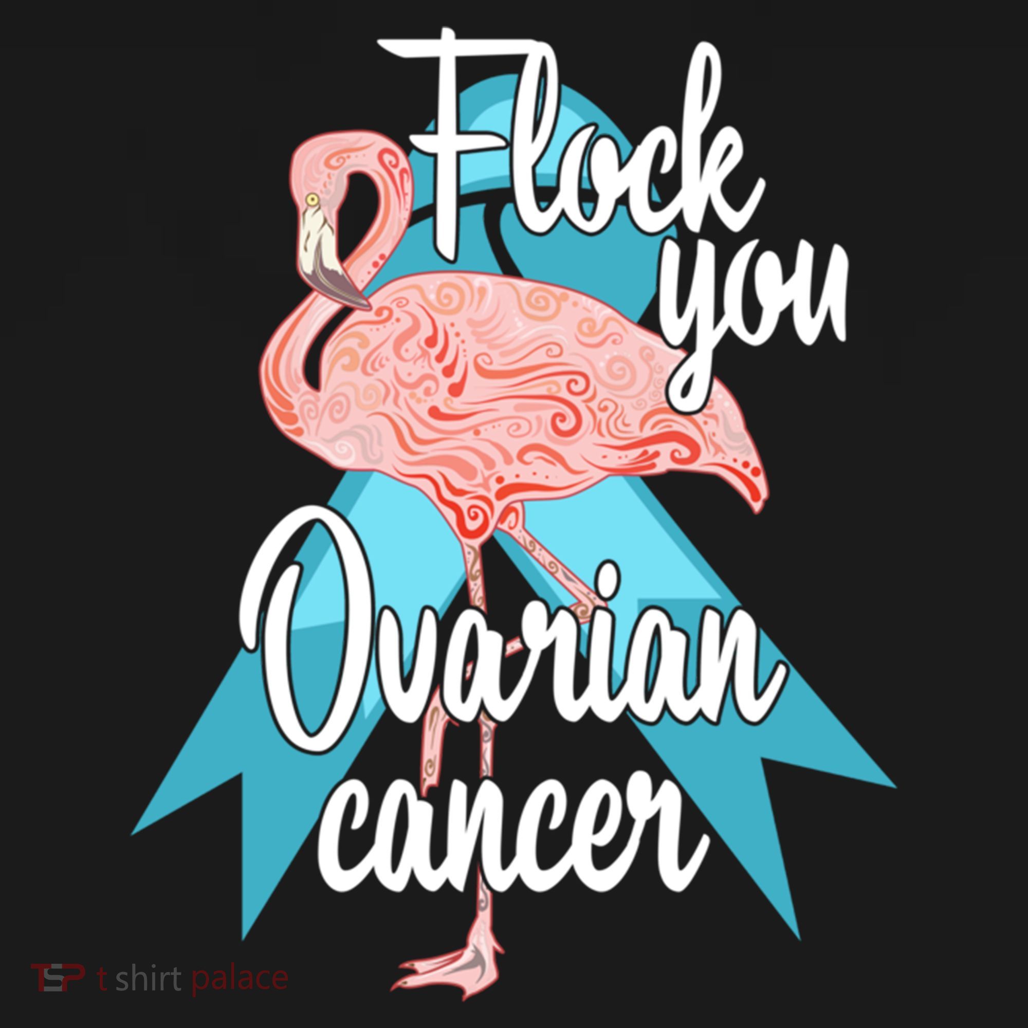 Flock You Ovarian Cancer Flamingo Survivor Warrior Chemo Gift Women's Hoodie