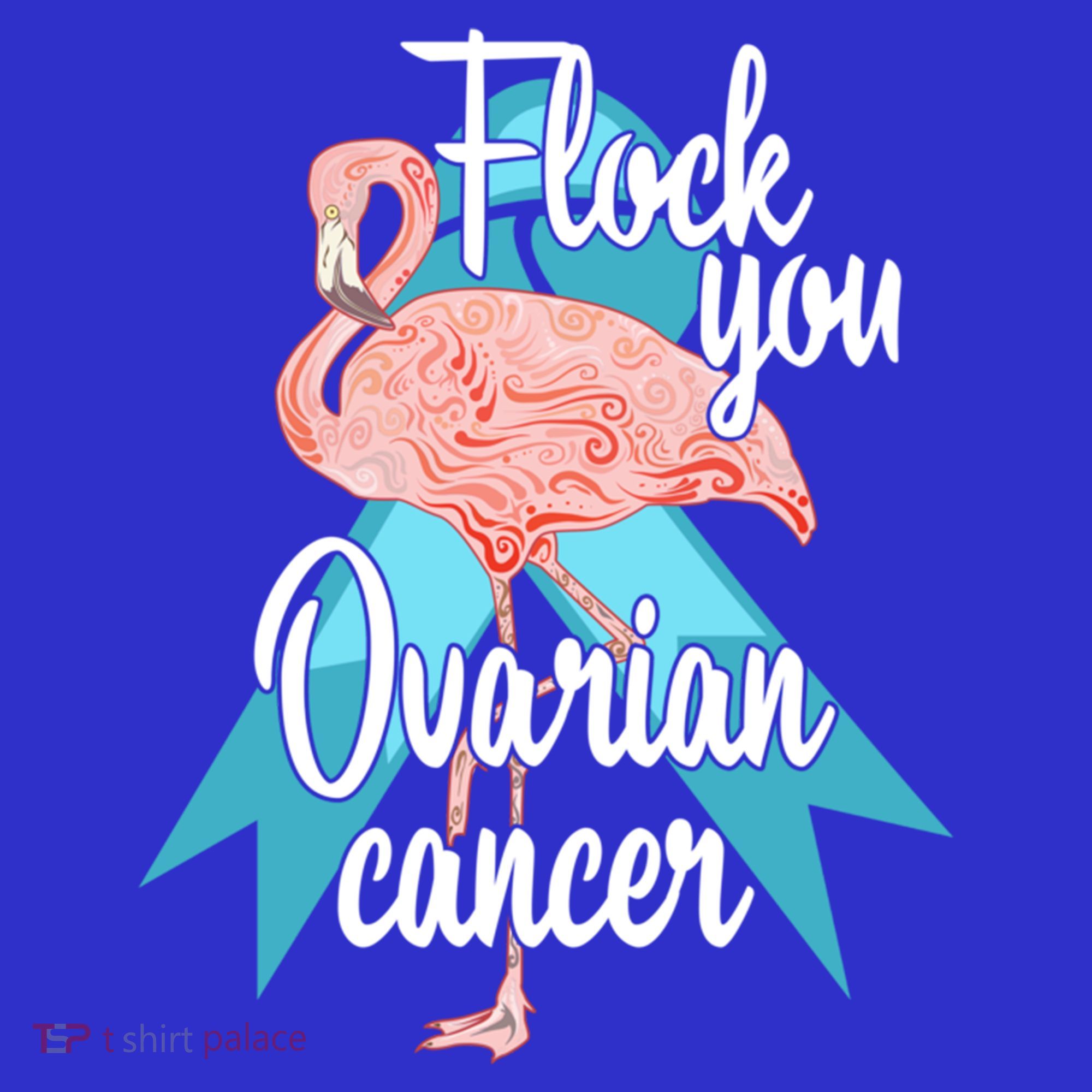 Flock You Ovarian Cancer Flamingo Survivor Warrior Chemo Gift Mousepad