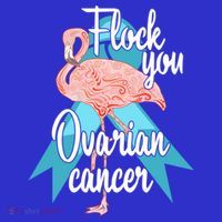 Flock You Ovarian Cancer Flamingo Survivor Warrior Chemo Gift Women's Tank Top thumb 5