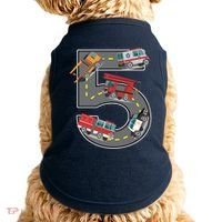 Five Year Old 5th Birthday Fire Truck Ambulance Police Car Doggie Tank thumb 0