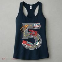 Five Year Old 5th Birthday Fire Truck Ambulance Police Car Women's Tank Top thumb 3