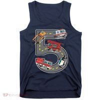 Five Year Old 5th Birthday Fire Truck Ambulance Police Car Tank Top thumb 0