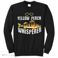 Funny Yellow Perch Fishing Freshwater Fisherman Graphic Sweatshirt thumb 0