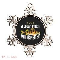 Funny Yellow Perch Fishing Freshwater Fisherman Graphic Ornament thumb 0