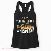 Funny Yellow Perch Fishing Freshwater Fisherman Graphic Women's Tank Top thumb 0
