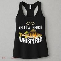 Funny Yellow Perch Fishing Freshwater Fisherman Graphic Women's Tank Top thumb 3
