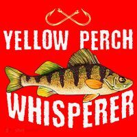 Funny Yellow Perch Fishing Freshwater Fisherman Graphic Santa Hat thumb 1