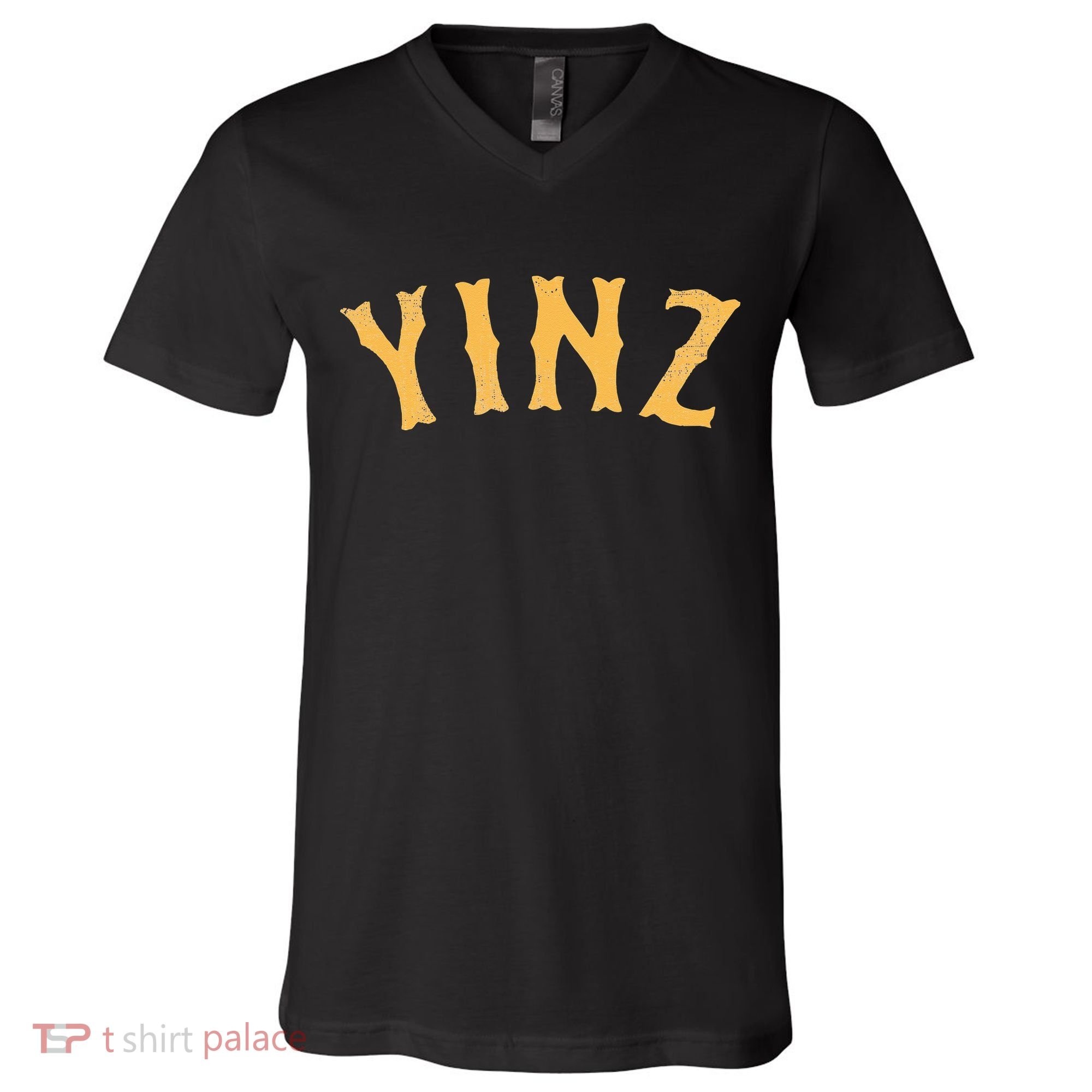 Funny Yinz Pittsburgh Pennsylvania Yinzer Souvenir V-Neck T-Shirt