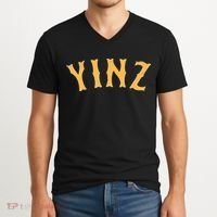 Funny Yinz Pittsburgh Pennsylvania Yinzer Souvenir V-Neck T-Shirt thumb 2
