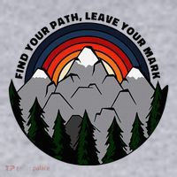 Find Your Path Leave Your Mark Outdoor Camping Retro Women's Sweatshirt thumb 2