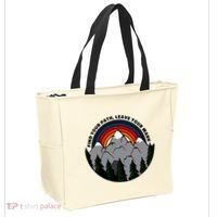 Find Your Path Leave Your Mark Outdoor Camping Retro Tote Bag thumb 2