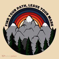 Find Your Path Leave Your Mark Outdoor Camping Retro Tote Bag thumb 4