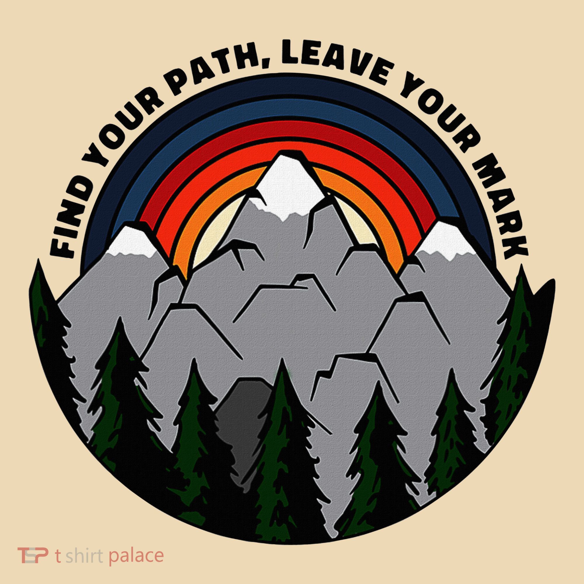 Find Your Path Leave Your Mark Outdoor Camping Retro Tote Bag