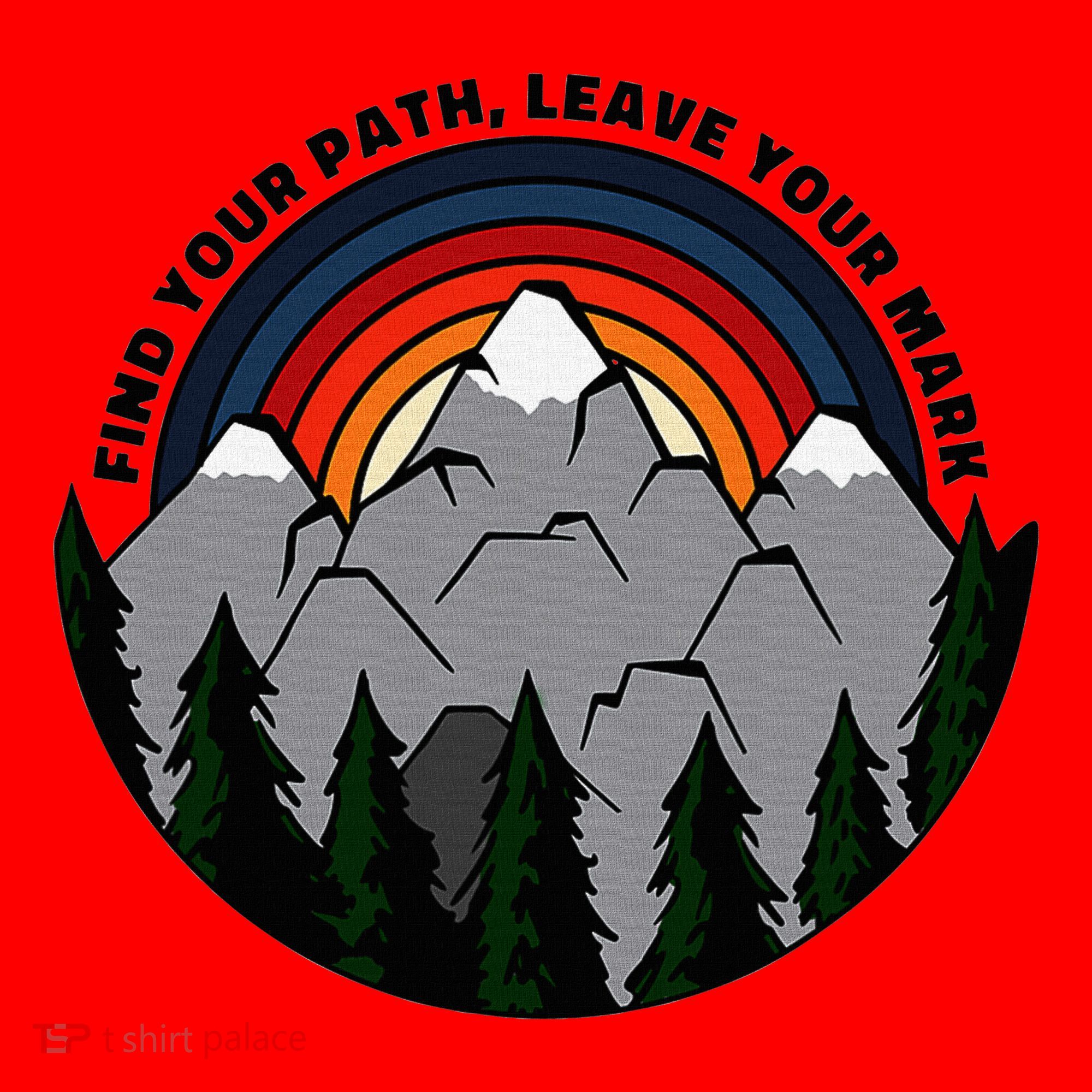 Find Your Path Leave Your Mark Outdoor Camping Retro Santa Hat