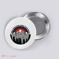 Find Your Path Leave Your Mark Outdoor Camping Retro Button thumb 0