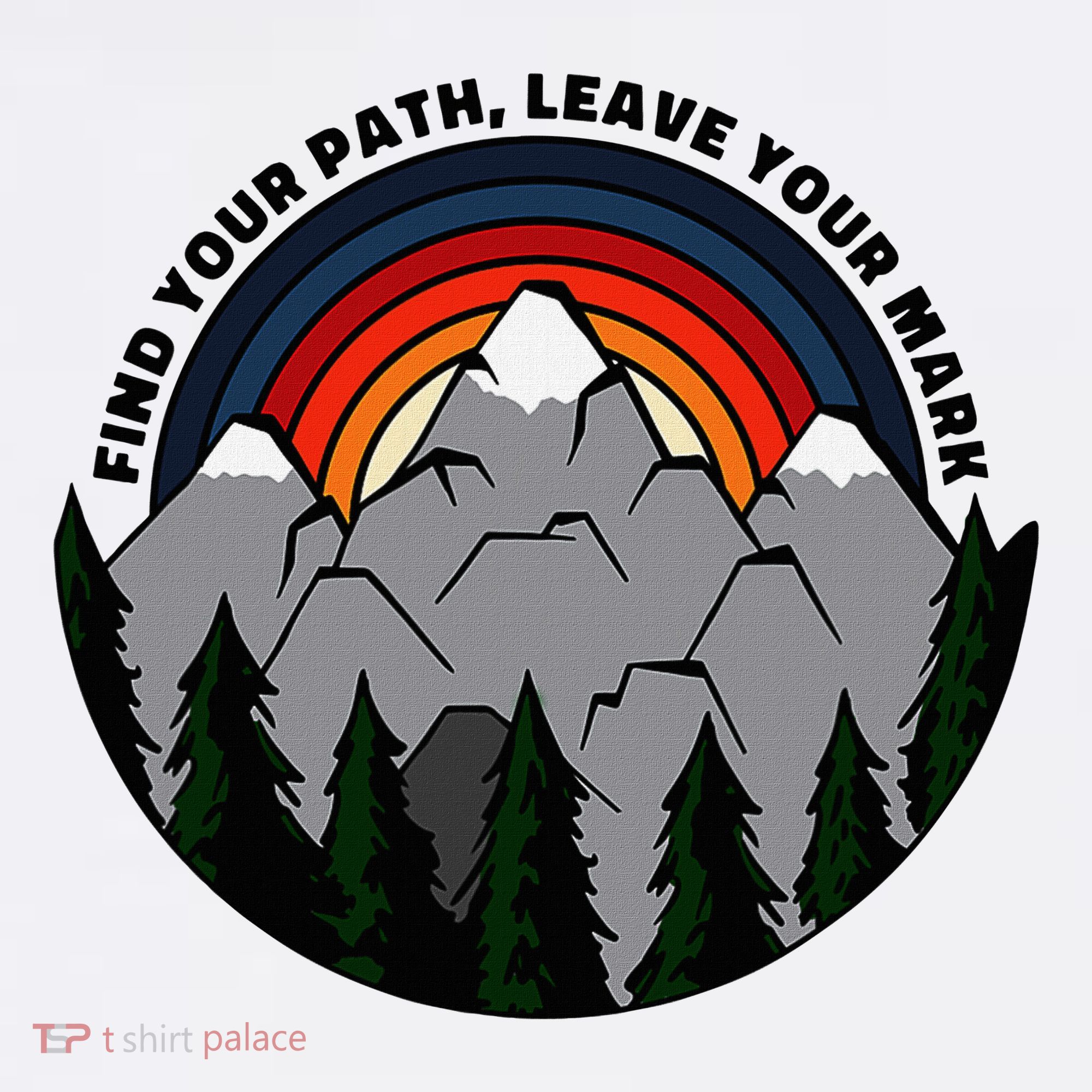 Find Your Path Leave Your Mark Outdoor Camping Retro Bucket Hat