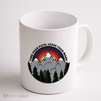 Find Your Path Leave Your Mark Outdoor Camping Retro Coffee Mug thumb 1