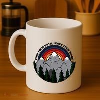 Find Your Path Leave Your Mark Outdoor Camping Retro Coffee Mug thumb 4