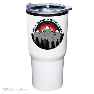 Find Your Path Leave Your Mark Outdoor Camping Retro Tumbler