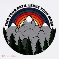 Find Your Path Leave Your Mark Outdoor Camping Retro Mousepad thumb 1