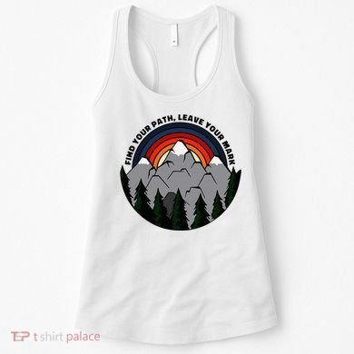 Find Your Path Leave Your Mark Outdoor Camping Retro Women's Tank Top
