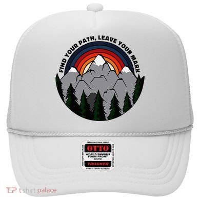 Find Your Path Leave Your Mark Outdoor Camping Retro Hat