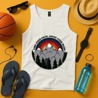 Find Your Path Leave Your Mark Outdoor Camping Retro Tank Top thumb 4