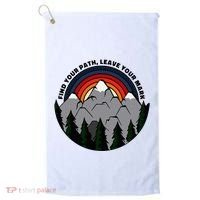 Find Your Path Leave Your Mark Outdoor Camping Retro Golf Towel thumb 0