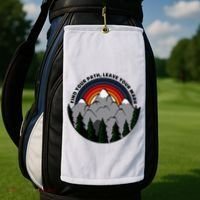 Find Your Path Leave Your Mark Outdoor Camping Retro Golf Towel thumb 2