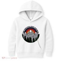 Find Your Path Leave Your Mark Outdoor Camping Retro Kids Hoodie thumb 0